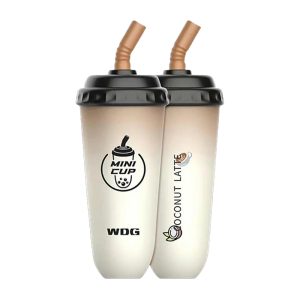 WDG 미니 컵 일회용 Vape 5000 퍼프 - 코코넛 라떼