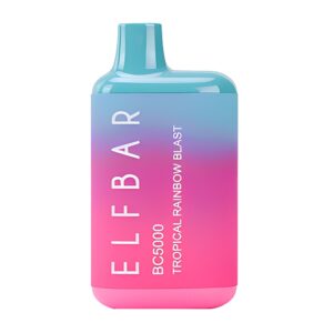 ELF BAR 일회용 Vape BC 5000 퍼프 - 열대 무지개 폭풍