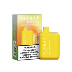 ELF BAR LB5000 Disposable 5000 퍼프 Pineapple Coconut Ice 14ml