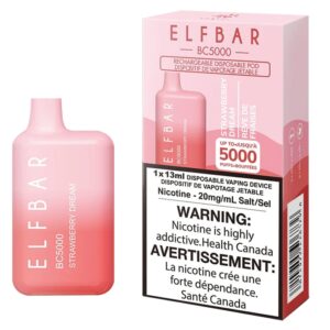 ELF BAR BC5000 Disposable Strawberry Dream 5000 퍼프 650mAh