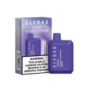 ELF BAR LB5000 Disposable Blueberry Raspberry Cherry 5000 퍼프 650mAh