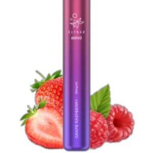 ELF BAR 600V2 Disposable Grape Raspberry 600 퍼프 2ml