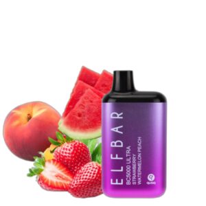 ELF BAR BC5000 Ultra Disposable Strawberry Watermelon Peach 5000 퍼프 650mAh